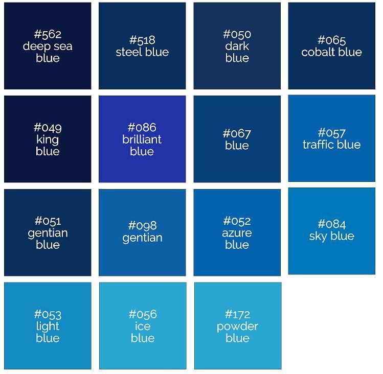 Vinylfolie mat - Blauw